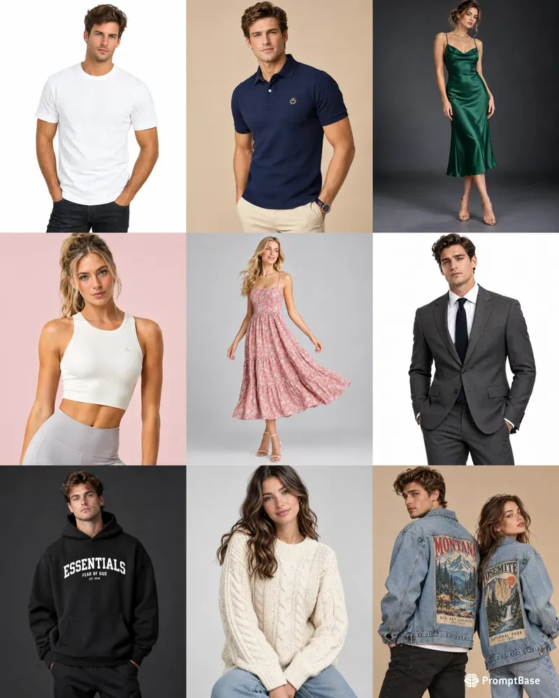 Realistic Ecommerce Clothing Apparel