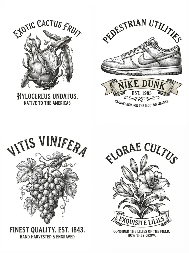19thcentury Engraving Tshirt Designs