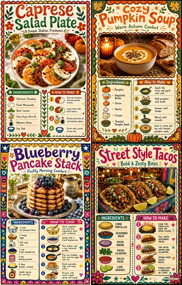 Recipe Infographic Poster Generator