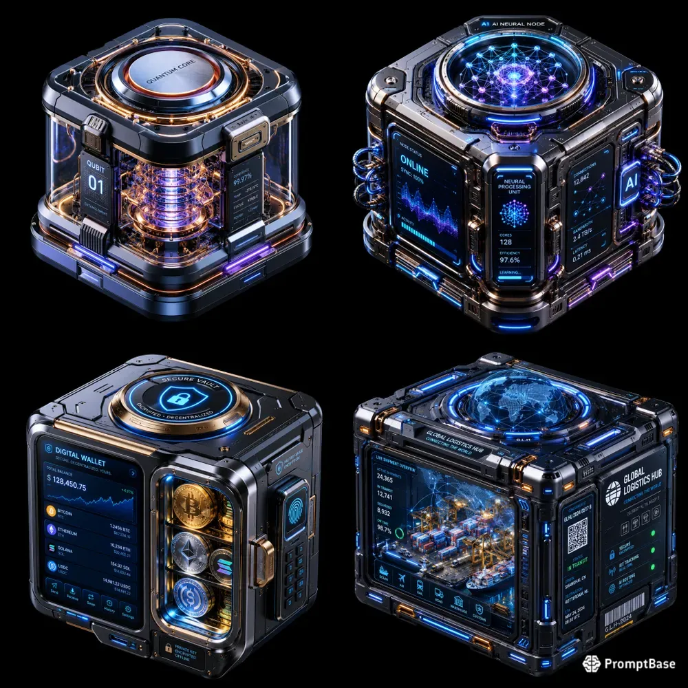Futuristic Quantum Computing Cores