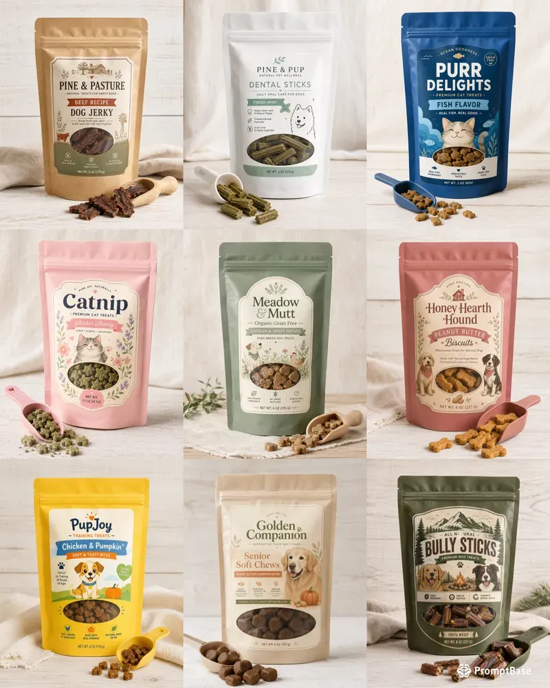 Pet Treat Pouch Mockups