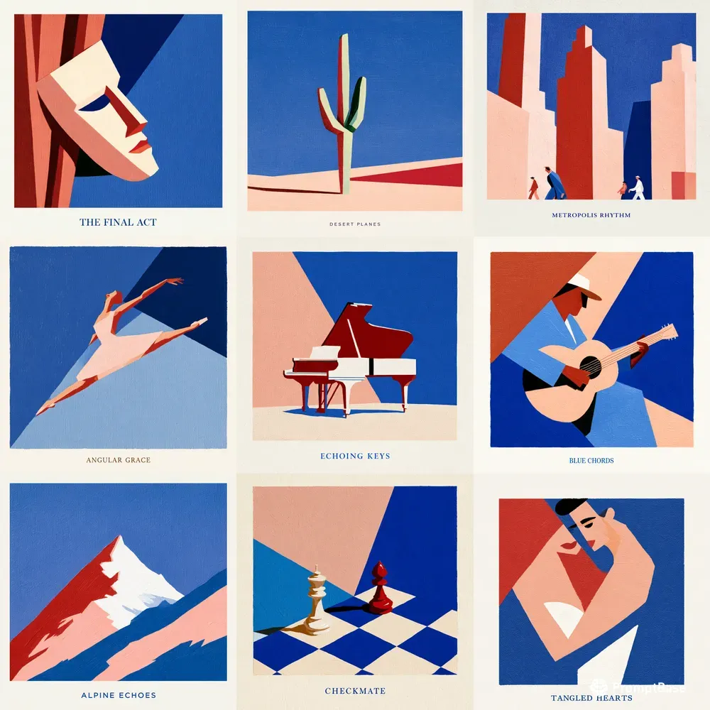 Cubist Album Covers Pod Art