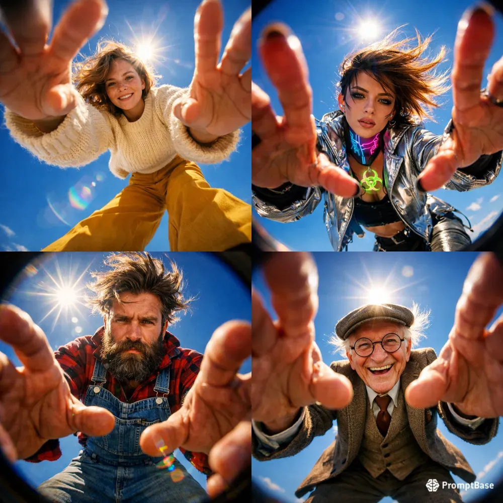 Dynamic Lowangle Fisheye Portraits