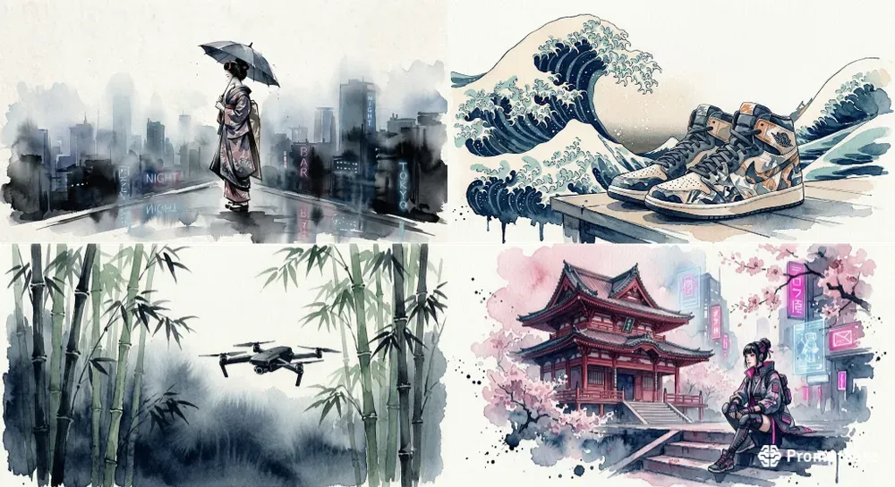 Japanese Water Color Art