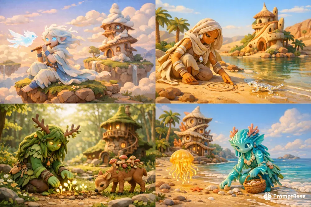 Sunny Clay Dreamscapes