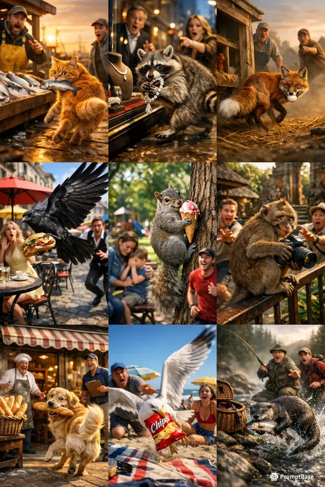 Cinematic Animal Scenes