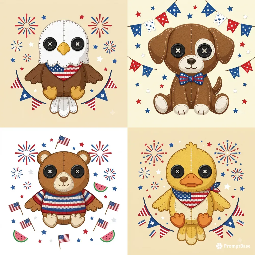 Starspark Plushes 4th Of July Pods