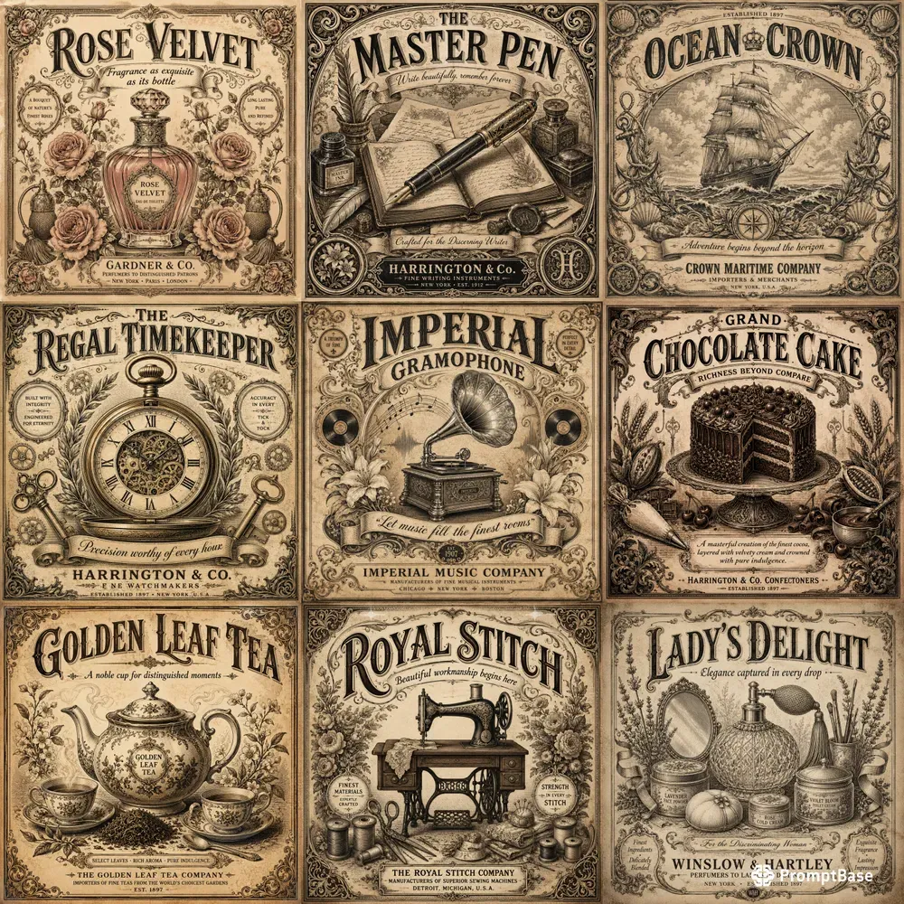 Classic Antique Vintage Ad Generator