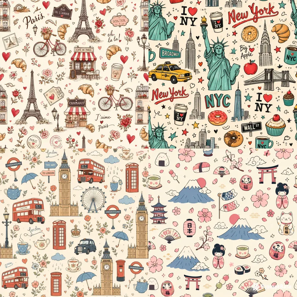Doodle City Pattern Collections