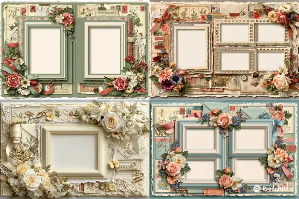 Vintage Printable Scrapbook Pages