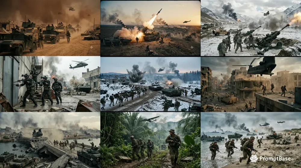 Cinematic War Zone Action Generator