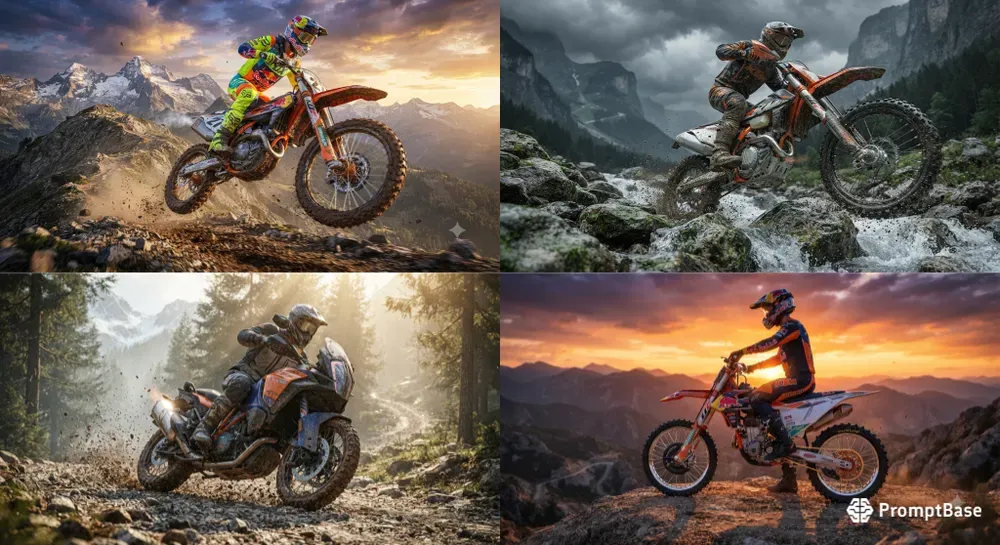 Epic Mountain Motorcycle Landscapes