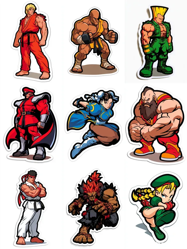 Street Fighter Sticker Art