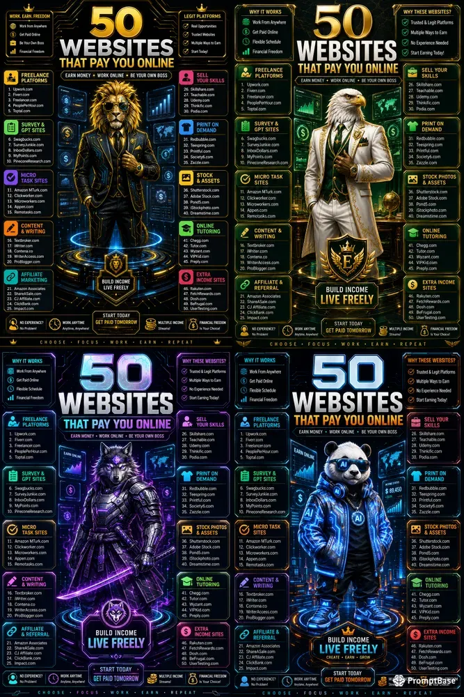 Top Moneymaking Websites