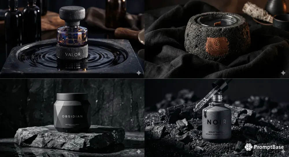 Obsidian Apothecary Luxury Packaging