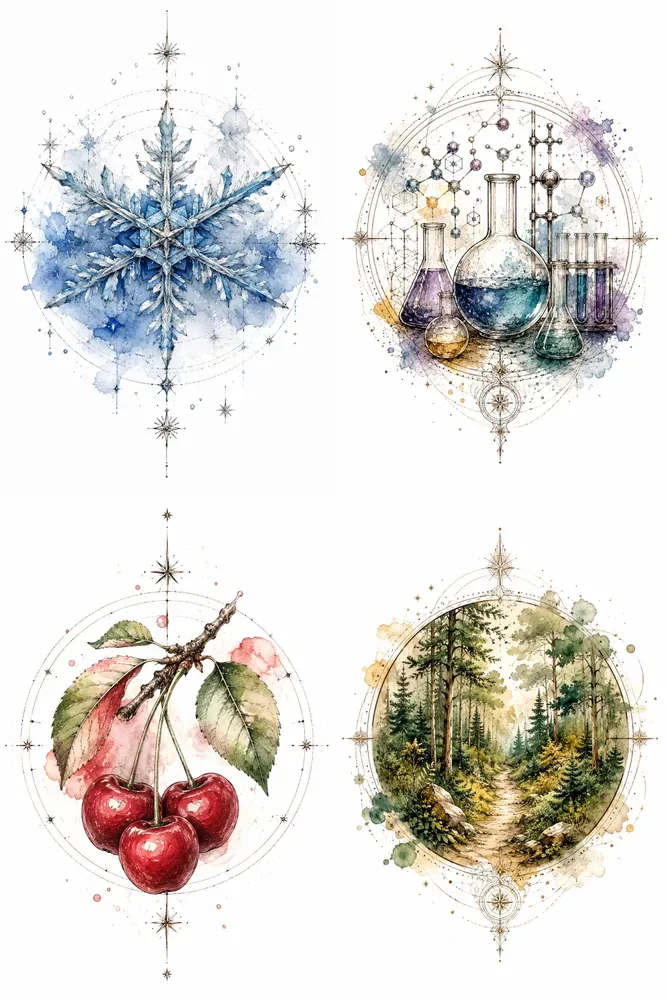 Watercolor Symbols