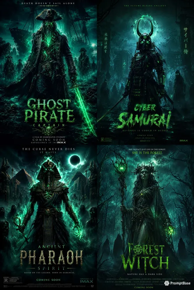 Neon Horror Poster Generator