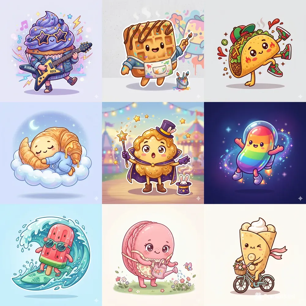 Cute Snack Mascot Generator