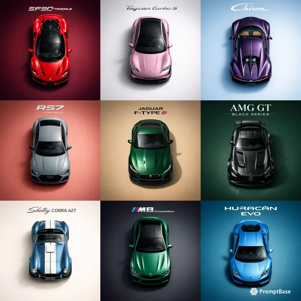 Minimalist Luxury Car Poster Designs