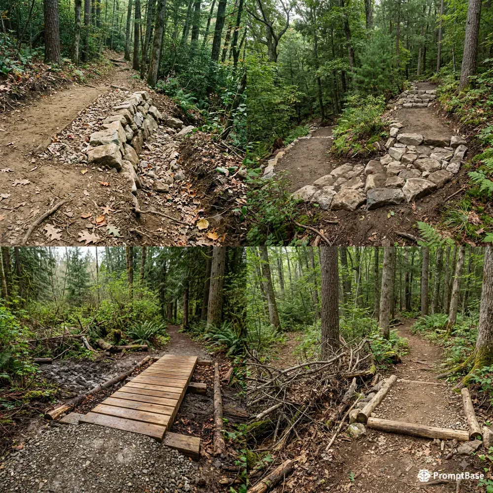 Forest Trail Restoration Photo Builders