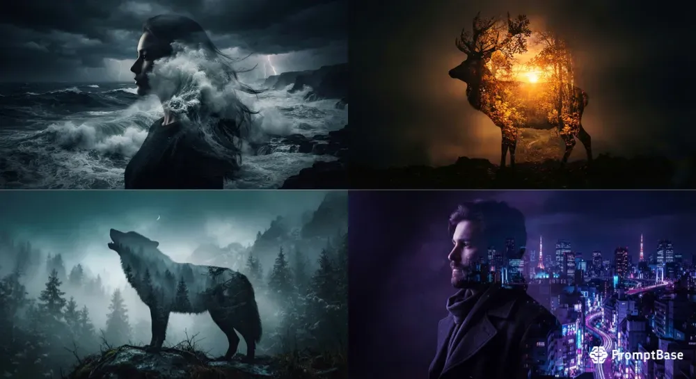 Cinematic Double Exposure Portraits