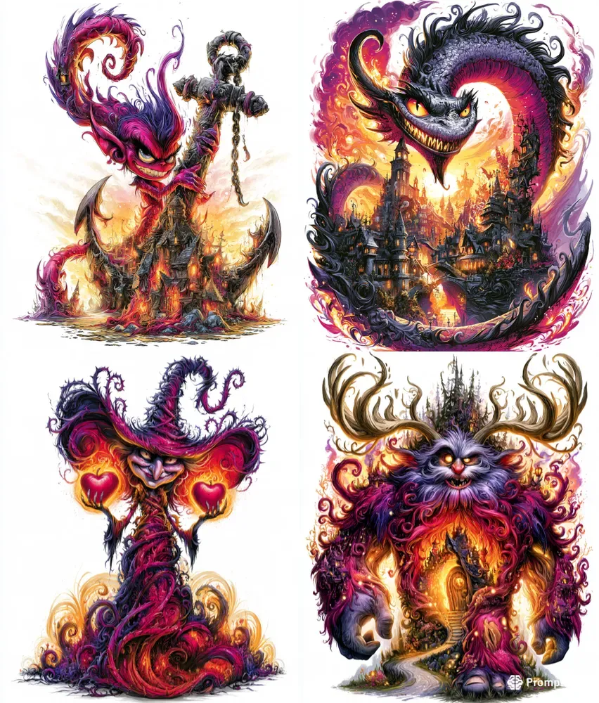 Whimsical Dark Fantasy Creatures