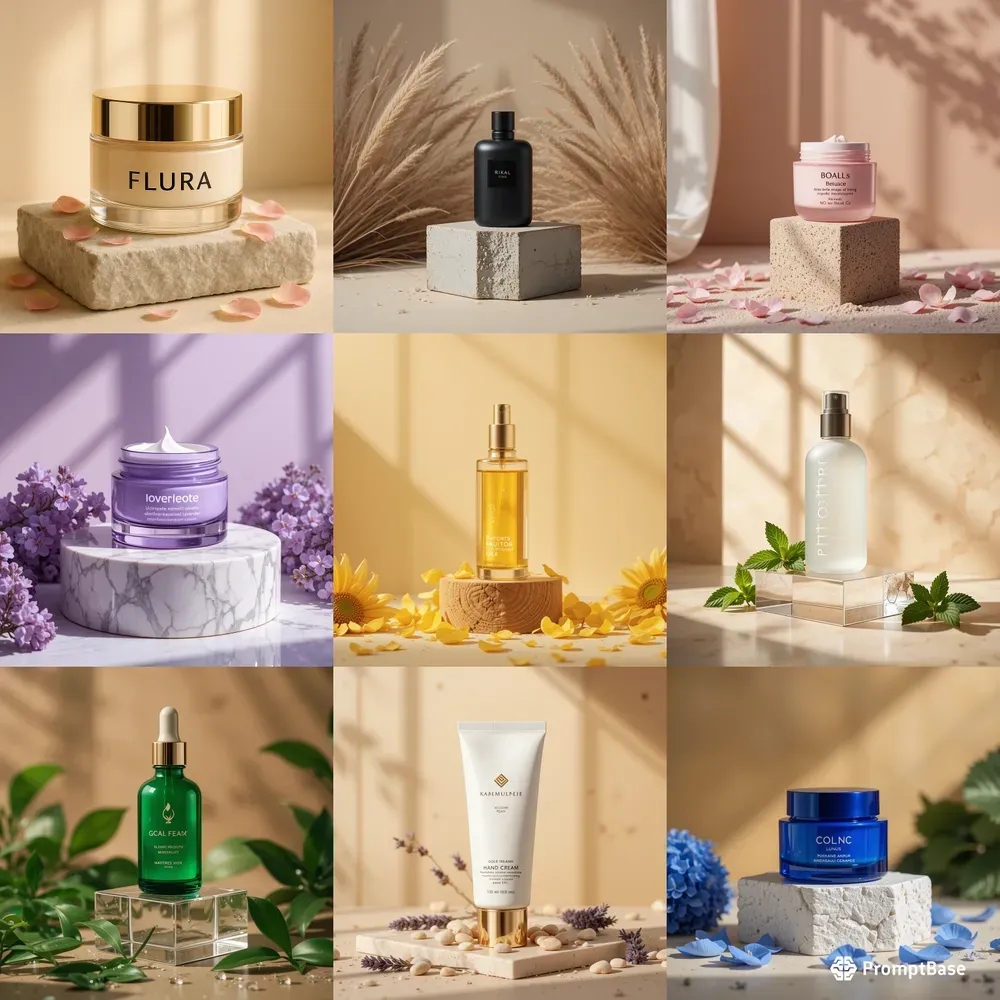 Minimal Bloom Elegant Product Focuses