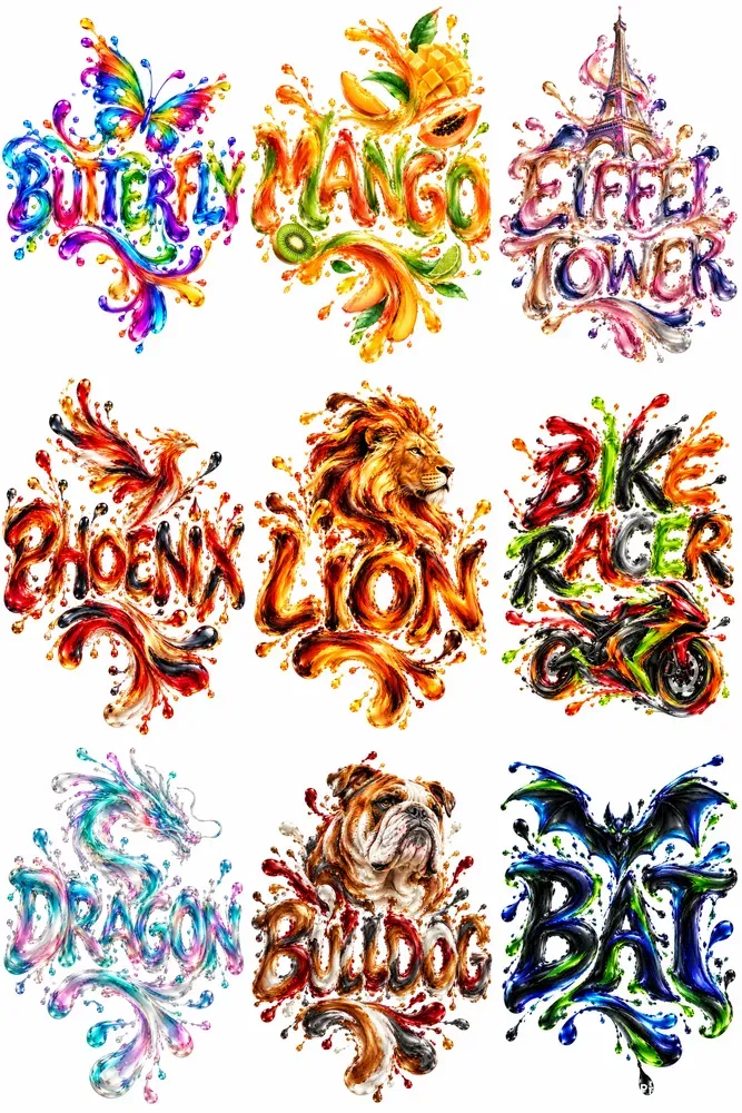 Premium Commercial Text Art Collections