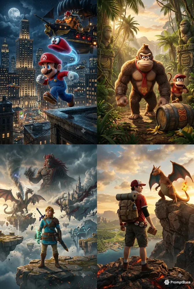 Game Poster Realism Generator Nintendo