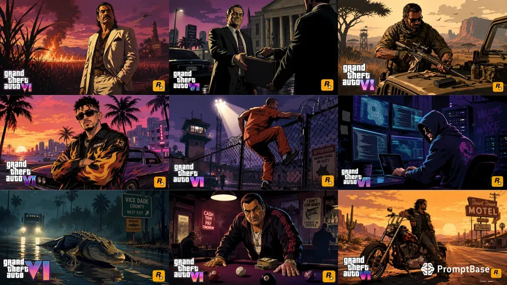 Gta Vi Loading Screen Art