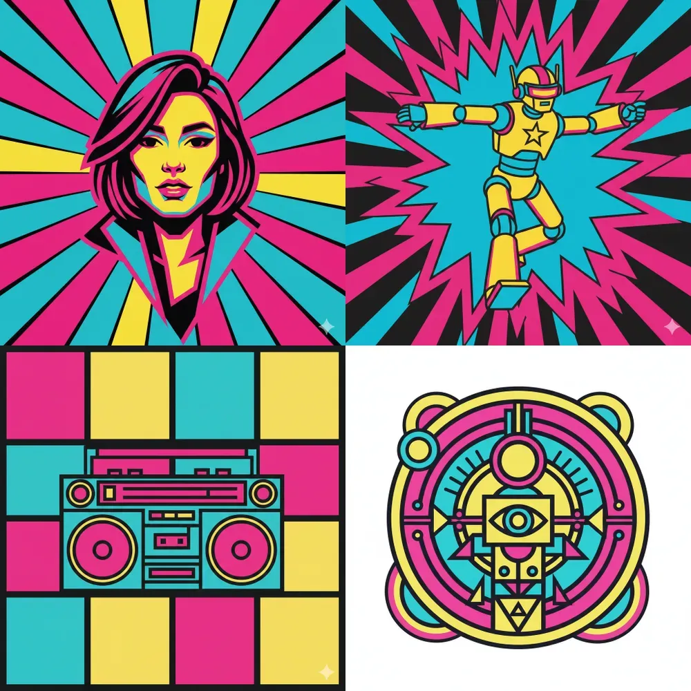 Neon Pop Art Vector Authorities