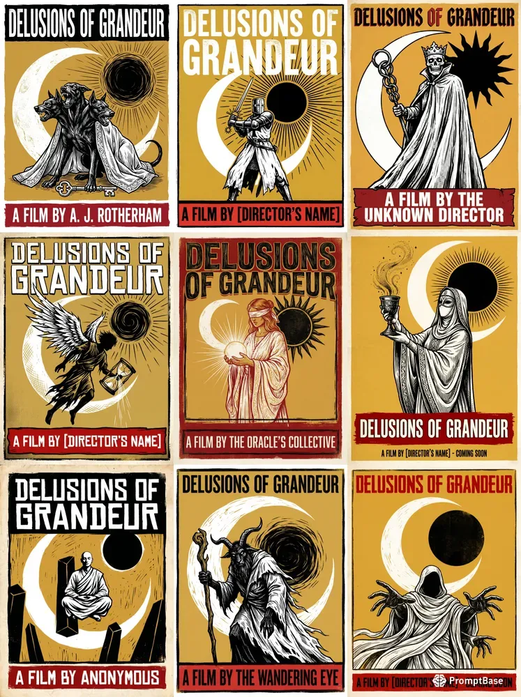 Occult Woodcut Movie Poster Art