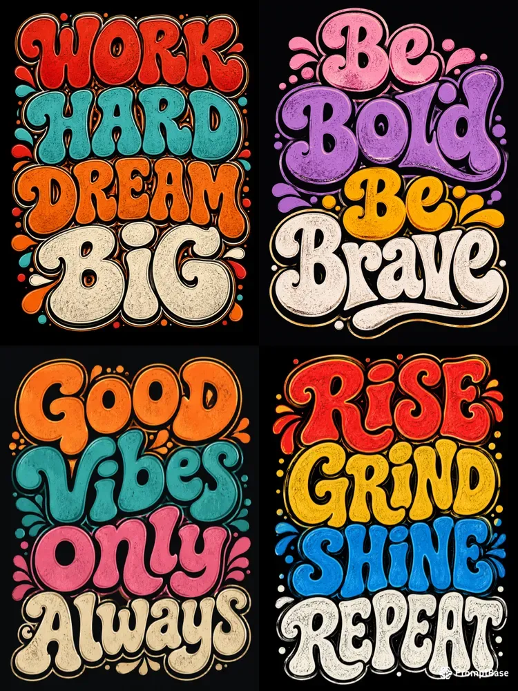 Retro Quote Typography Tshirt Designs