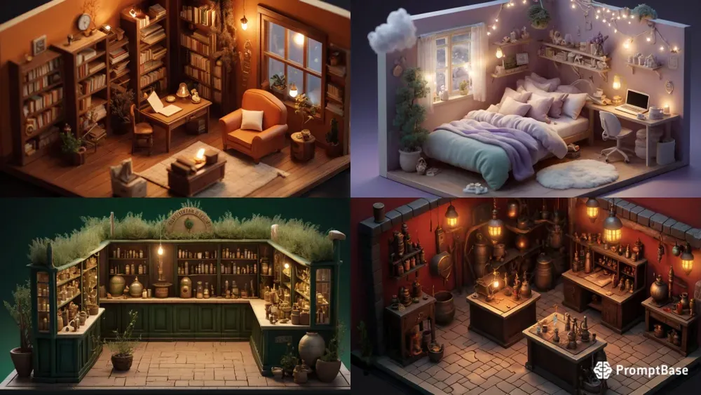 Custom 3D Isometric Mini Diorama Creators