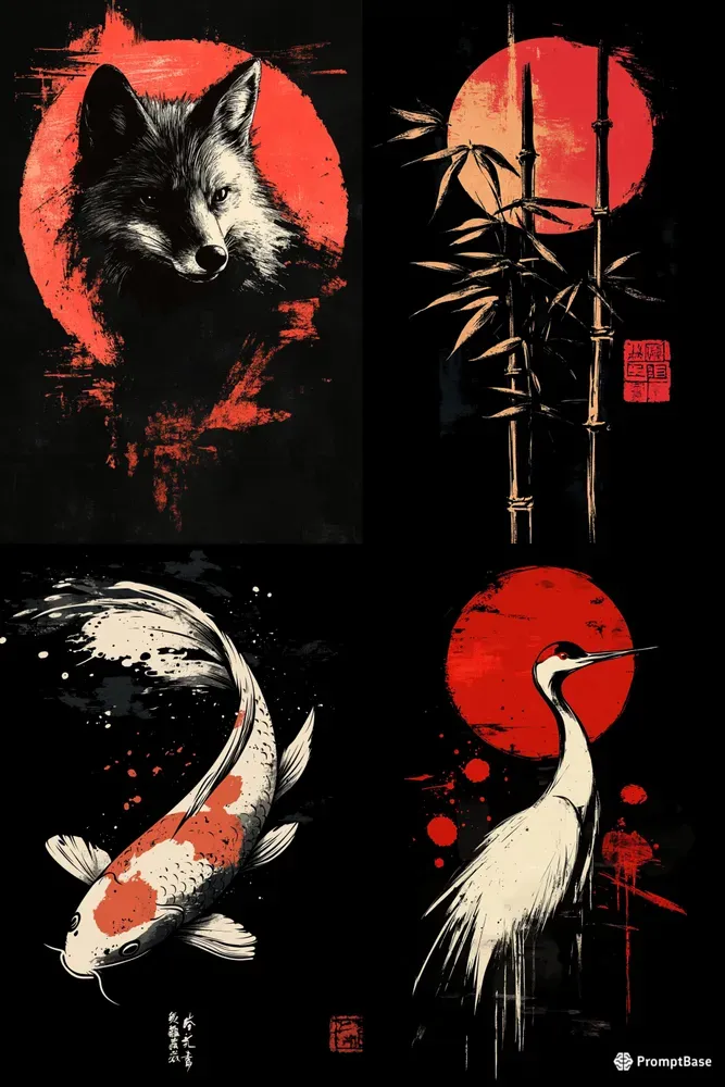 Sumi Ink Minimal Tee Generator