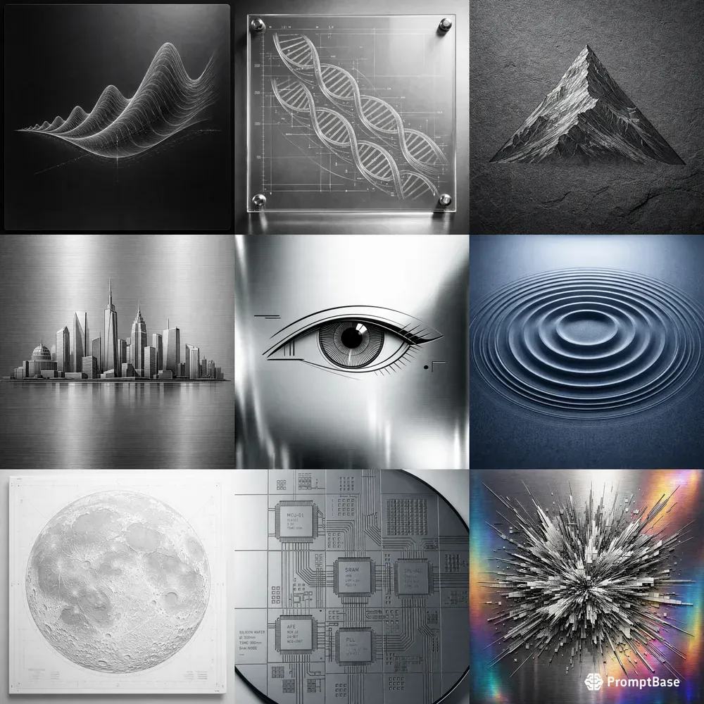 Modern Minimalist Laser Engravings