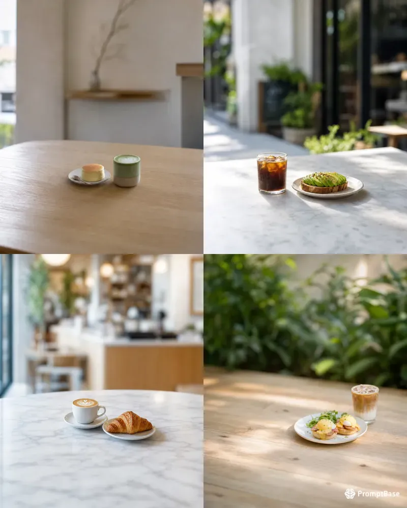 Minimalist Cafe Food And Drink Flatlays