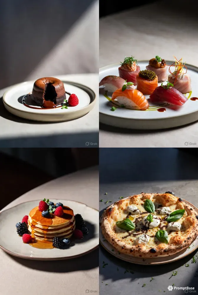 Luxury Minimal Food Photography