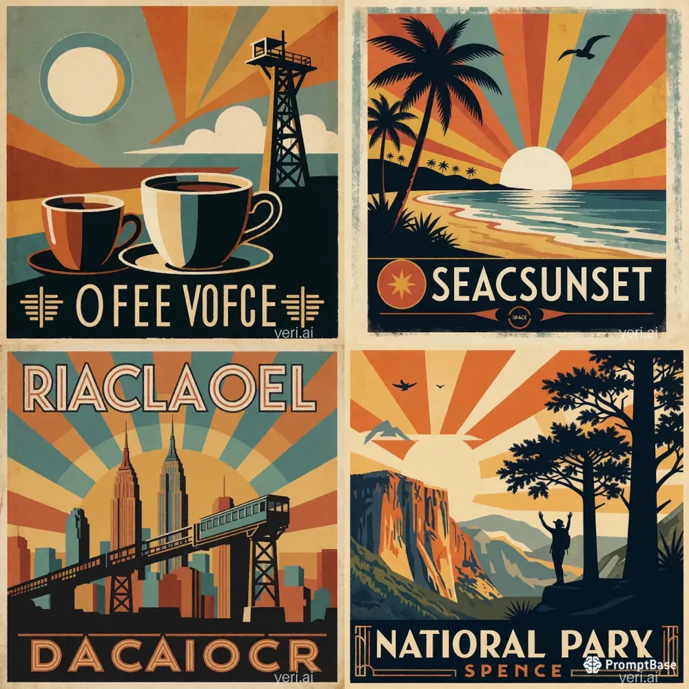 Retro Vintage Travel Posters