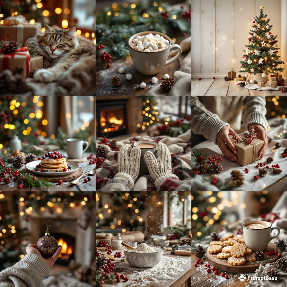 Cozy Christmas Aesthetic Holiday Photos