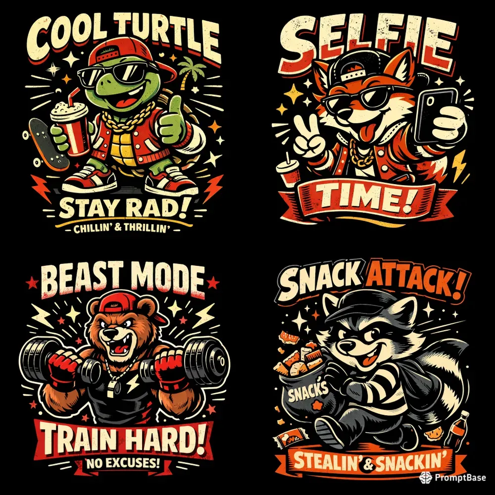 Cute Cartoon Character Tshirts