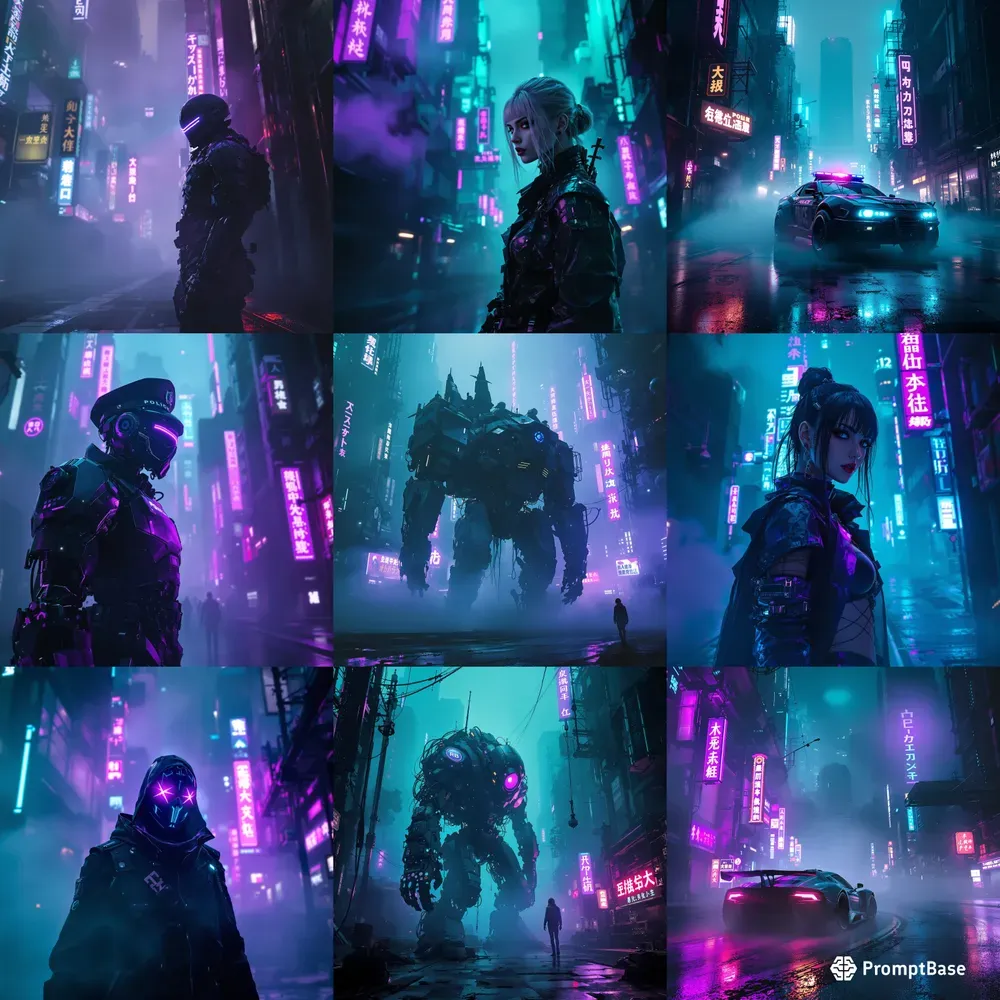 Dark Surreal Cyberpunk Scifi Designs