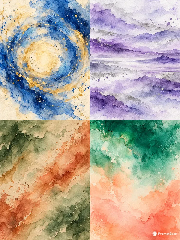 Dreamy Cloud Watercolor Deckled Papers