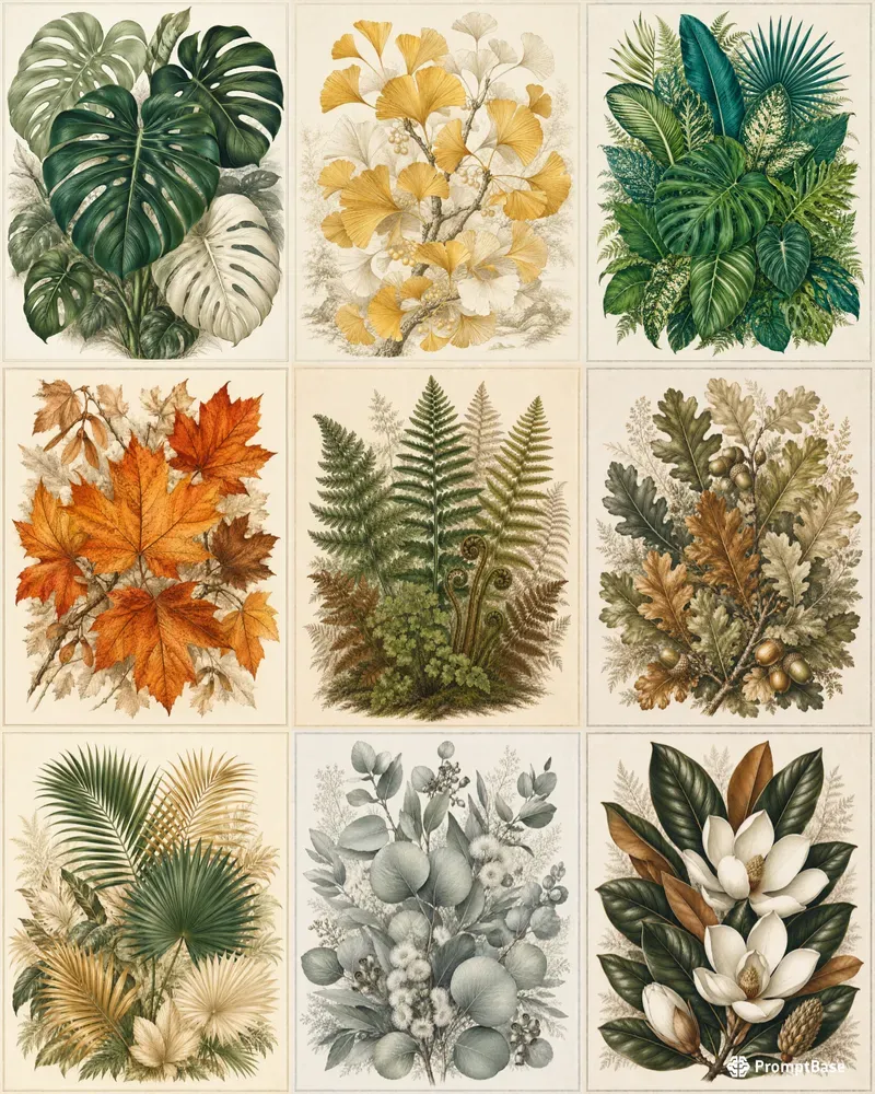 Premium Botanical Leaf Collections