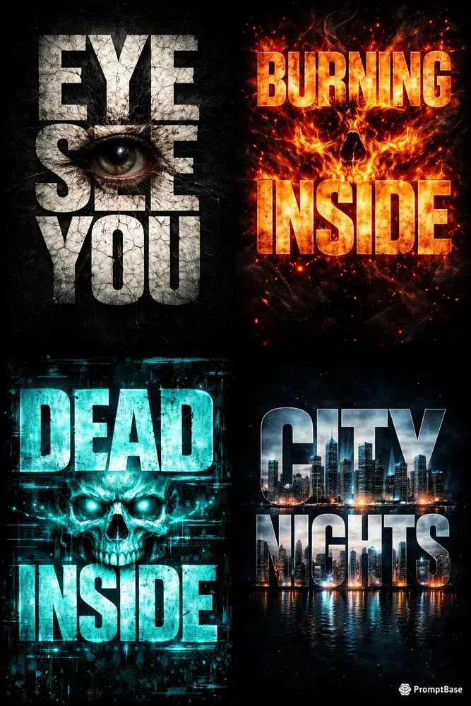 Grunge Typography Posters