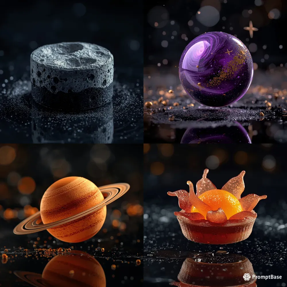 Realistic Galactic Dessert Art