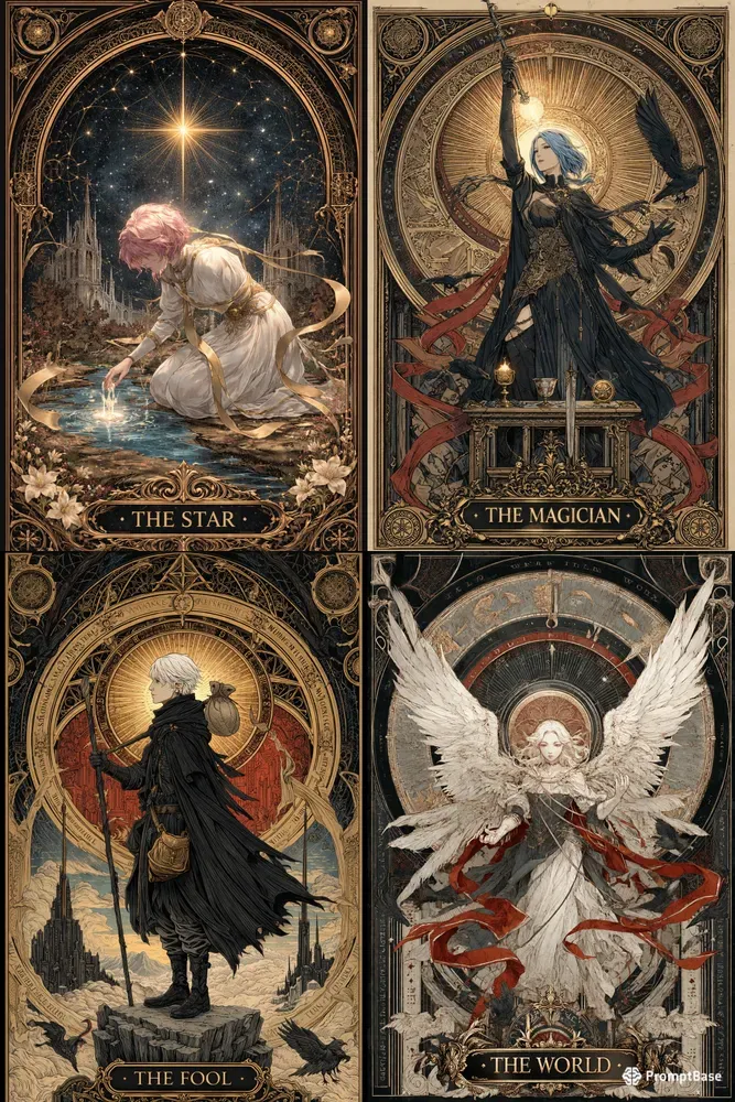 Obsidian Arcana Tarot Card Decks