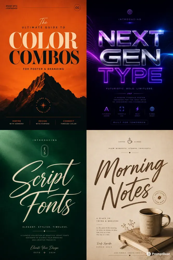 Minimal Typography Posters