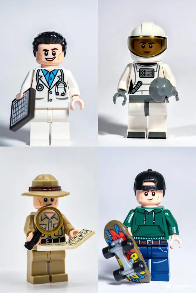 Lego Profession Minifigures 3D