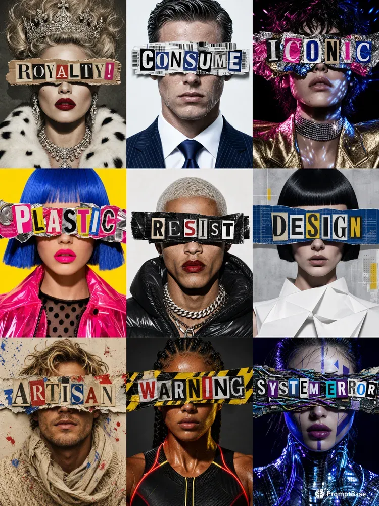Ransom Mask Typography Portraits
